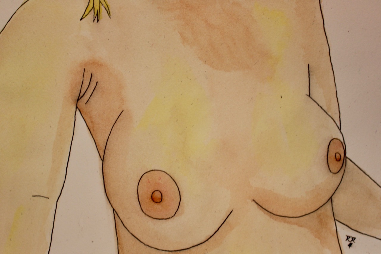 painting of boobs