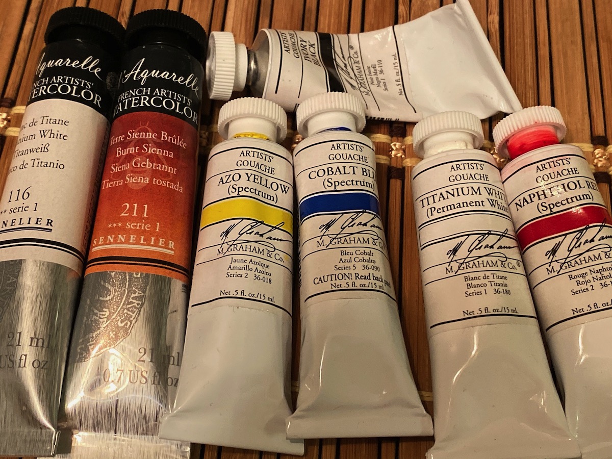 Painting with honey watercolors, Part I Opium Tales Comics